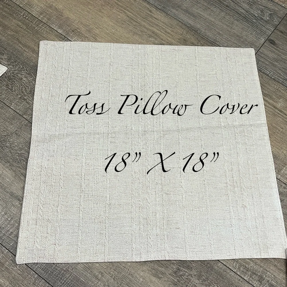 Tan Square 18”x18” Toss Pillow Cover ~NEW~ Qty1 - Discount if purchasing 2+